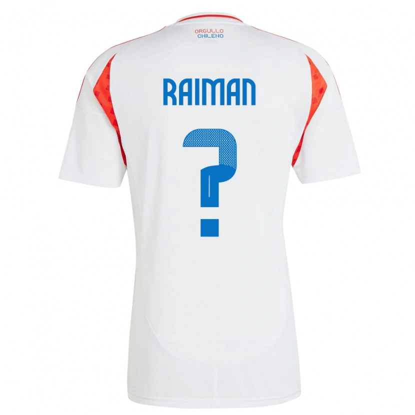 Danxen Niño Camiseta Chile Nicolás Raimán #0 Blanco 2ª Equipación 24-26 La Camisa