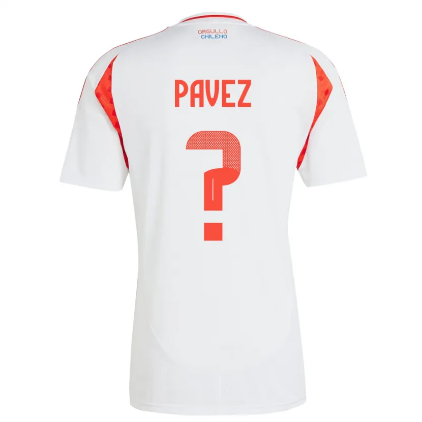 Danxen Niño Camiseta Chile Camila Pavez #0 Blanco 2ª Equipación 24-26 La Camisa