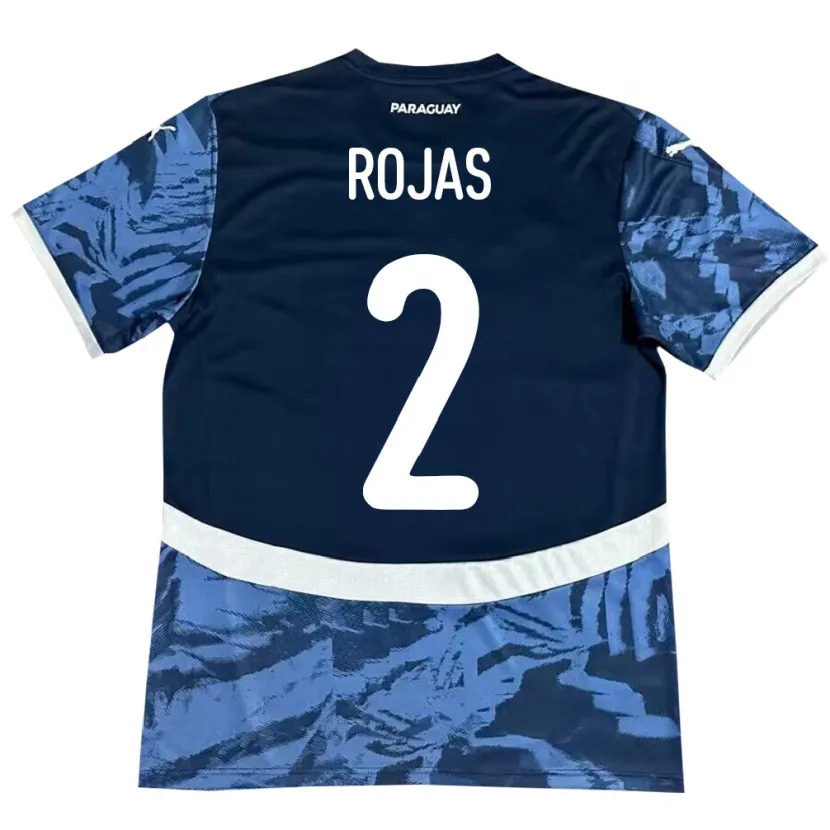 Danxen Niño Camiseta Paraguay Robert Rojas #2 Azul 2ª Equipación 24-26 La Camisa