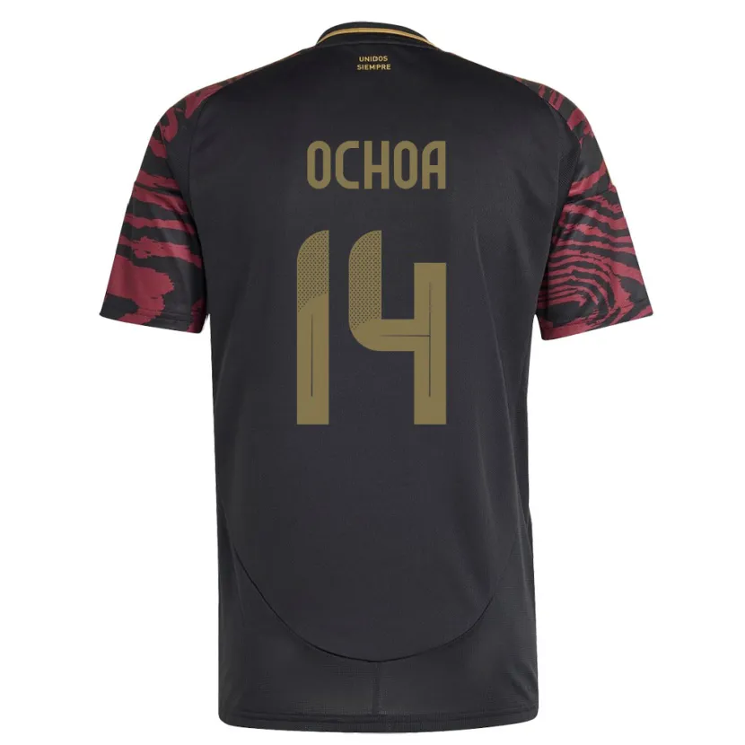 Danxen Niño Camiseta Perú Victoria Ochoa #14 Negro 2ª Equipación 24-26 La Camisa