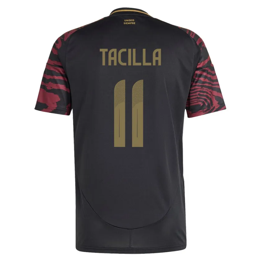 Danxen Niño Camiseta Perú Yomira Tacilla #11 Negro 2ª Equipación 24-26 La Camisa