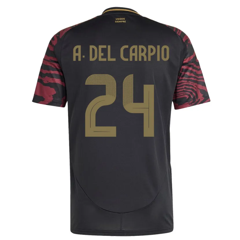 Danxen Niño Camiseta Perú Annie Del Carpio #24 Negro 2ª Equipación 24-26 La Camisa