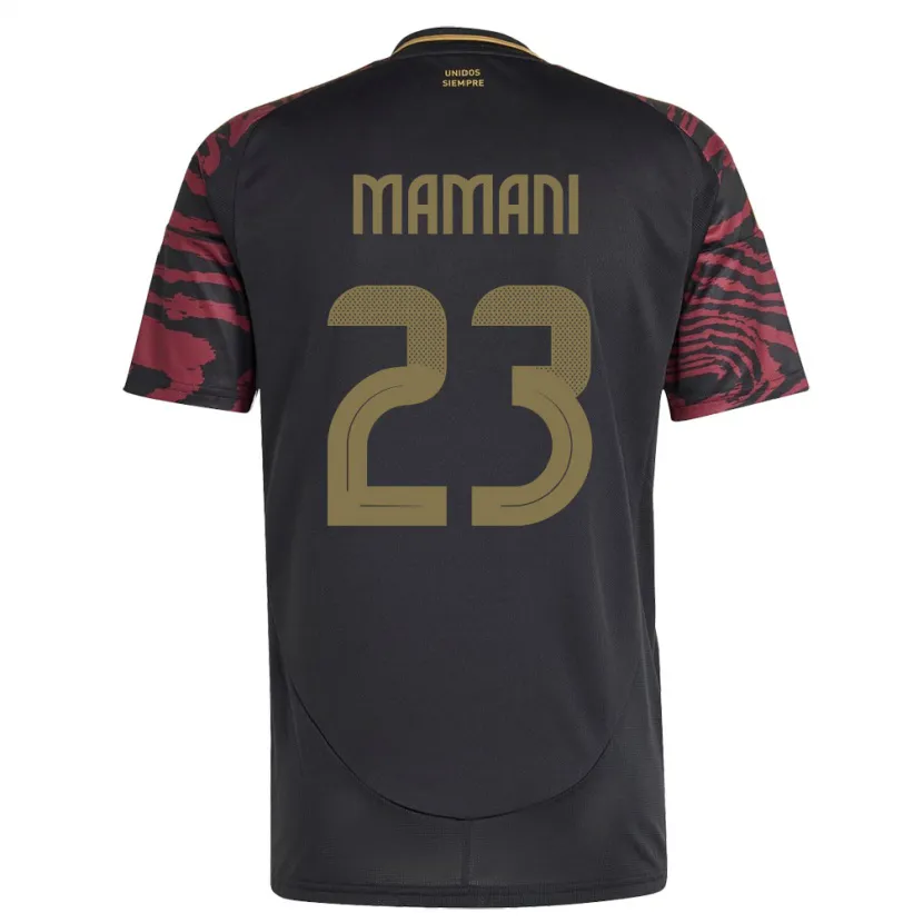 Danxen Niño Camiseta Perú Julia Mamani #23 Negro 2ª Equipación 24-26 La Camisa