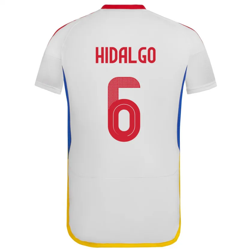 Danxen Niño Camiseta Venezuela Rai Hidalgo #6 Blanco 2ª Equipación 24-26 La Camisa