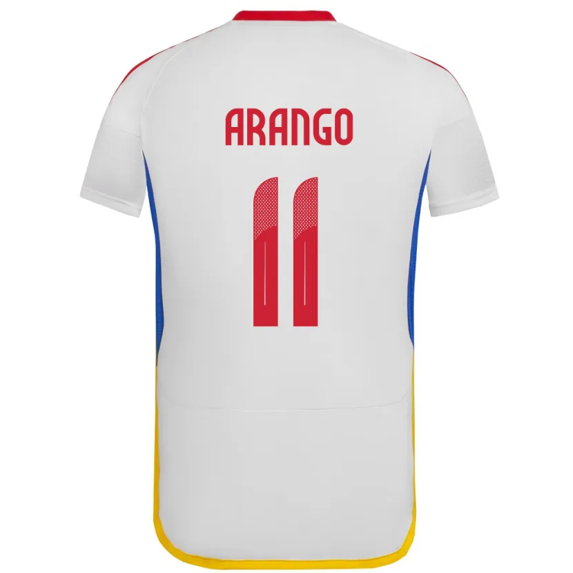 Danxen Niño Camiseta Venezuela Juan Arango #11 Blanco 2ª Equipación 24-26 La Camisa