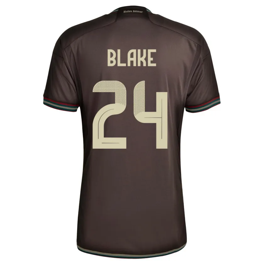 Danxen Niño Camiseta Jamaica Andre Blake #24 Marrón Noche 2ª Equipación 24-26 La Camisa