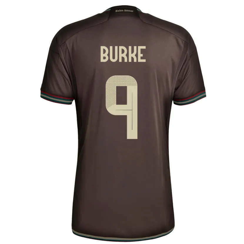 Danxen Niño Camiseta Jamaica Cory Burke #9 Marrón Noche 2ª Equipación 24-26 La Camisa