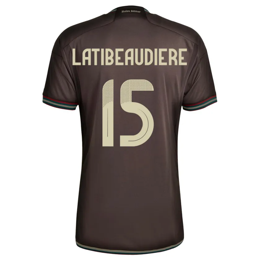 Danxen Niño Camiseta Jamaica Joel Latibeaudiere #15 Marrón Noche 2ª Equipación 24-26 La Camisa