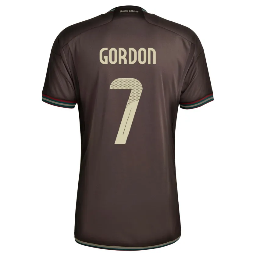 Danxen Niño Camiseta Jamaica Robino Gordon #7 Marrón Noche 2ª Equipación 24-26 La Camisa