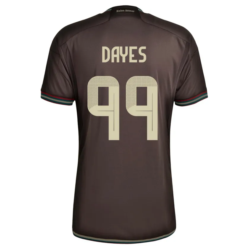 Danxen Niño Camiseta Jamaica Malikae Dayes #99 Marrón Noche 2ª Equipación 24-26 La Camisa