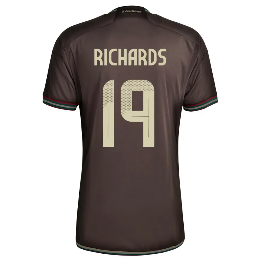 Danxen Niño Camiseta Jamaica Davia Richards #19 Marrón Noche 2ª Equipación 24-26 La Camisa