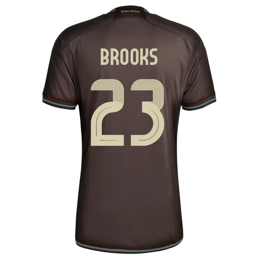 Danxen Niño Camiseta Jamaica Liya Brooks #23 Marrón Noche 2ª Equipación 24-26 La Camisa