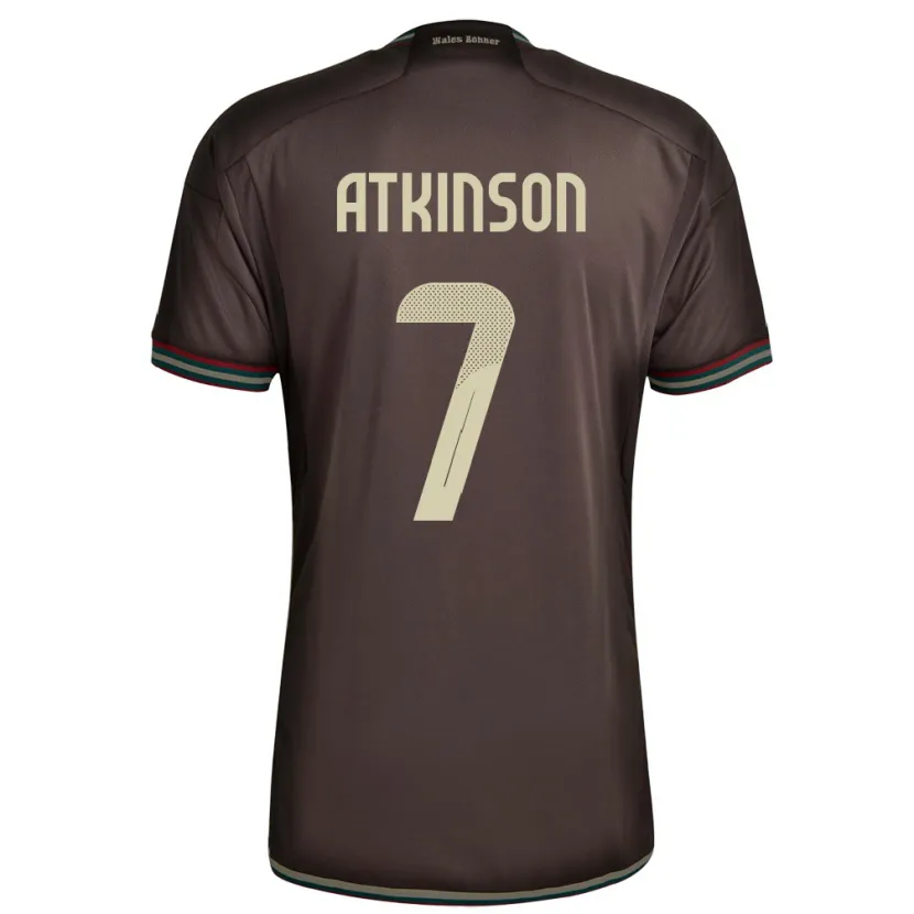 Danxen Niño Camiseta Jamaica Natoya Atkinson #7 Marrón Noche 2ª Equipación 24-26 La Camisa