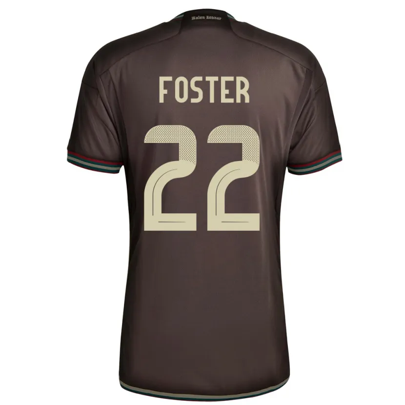 Danxen Niño Camiseta Jamaica Shanise Foster #22 Marrón Noche 2ª Equipación 24-26 La Camisa