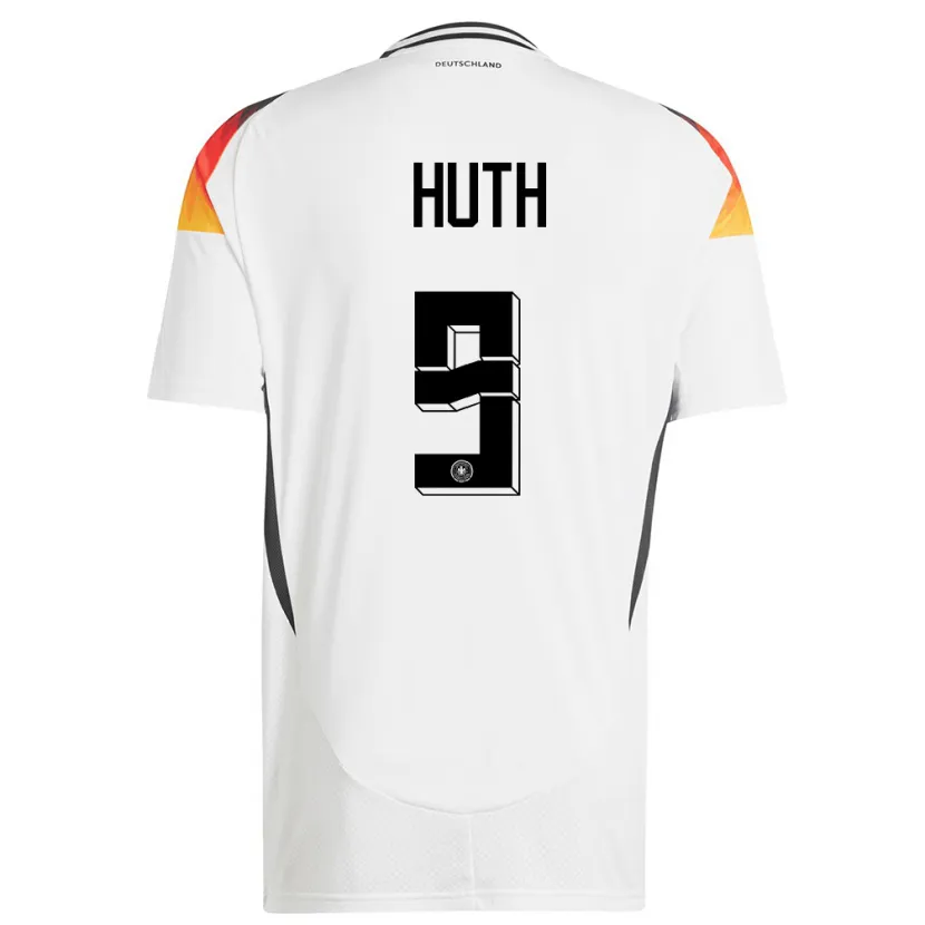 Danxen Hombre Camiseta Alemania Svenja Huth #9 Blanco 1ª Equipación 24-26 La Camisa