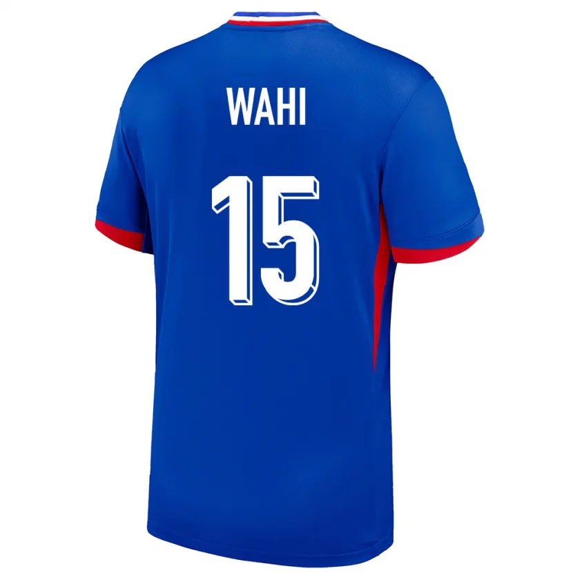 Danxen Hombre Camiseta Francia Elye Wahi #15 Azul 1ª Equipación 24-26 La Camisa