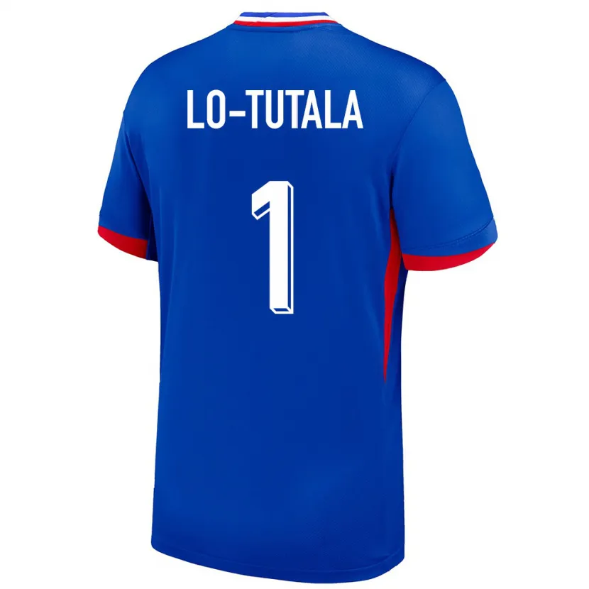 Danxen Hombre Camiseta Francia Thimothee Lo Tutala #1 Azul 1ª Equipación 24-26 La Camisa