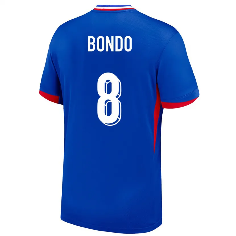 Danxen Hombre Camiseta Francia Warren Bondo #8 Azul 1ª Equipación 24-26 La Camisa
