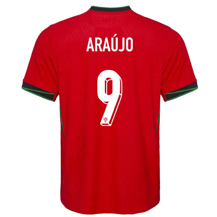 Danxen Hombre Camiseta Portugal Henrique Araujo #9 Rojo 1ª Equipación 24-26 La Camisa
