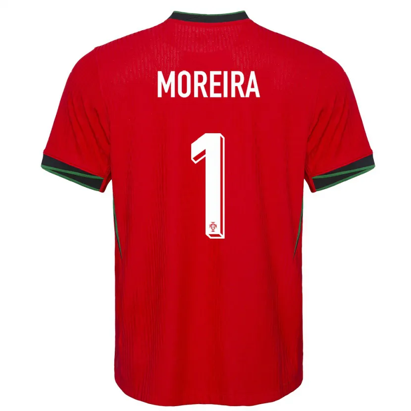 Danxen Hombre Camiseta Portugal Andre Moreira #1 Rojo 1ª Equipación 24-26 La Camisa