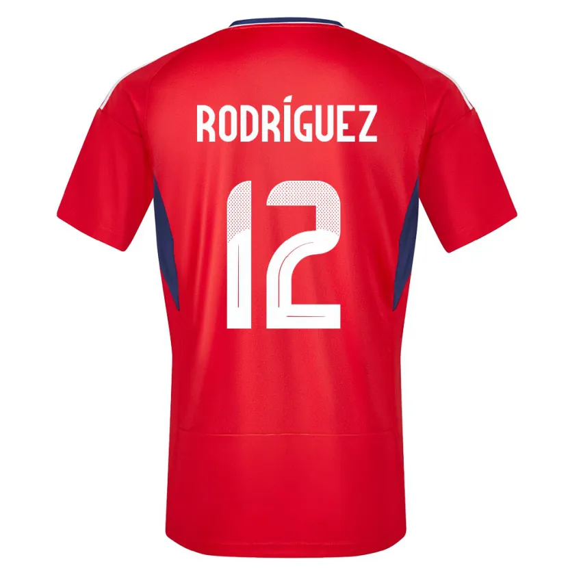 Danxen Hombre Camiseta Costa Rica Lixy Rodriguez #12 Rojo 1ª Equipación 24-26 La Camisa