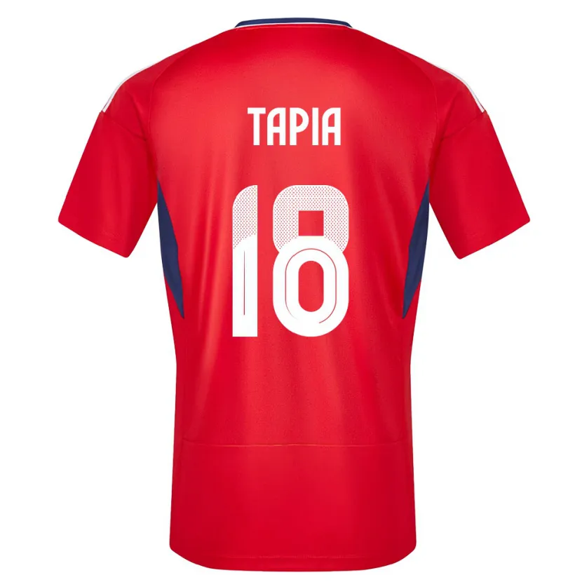 Danxen Hombre Camiseta Costa Rica Priscilla Tapia #18 Rojo 1ª Equipación 24-26 La Camisa