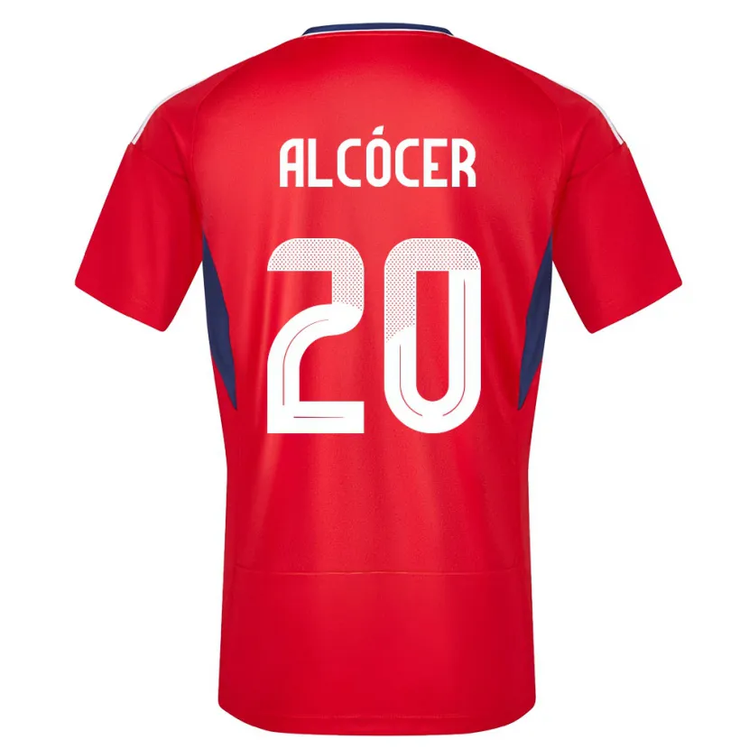 Danxen Hombre Camiseta Costa Rica Josimar Alcocer #20 Rojo 1ª Equipación 24-26 La Camisa