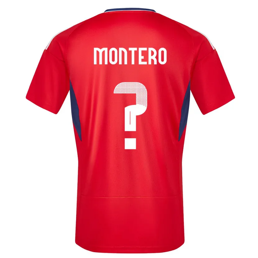 Danxen Hombre Camiseta Costa Rica Claudio Montero #0 Rojo 1ª Equipación 24-26 La Camisa