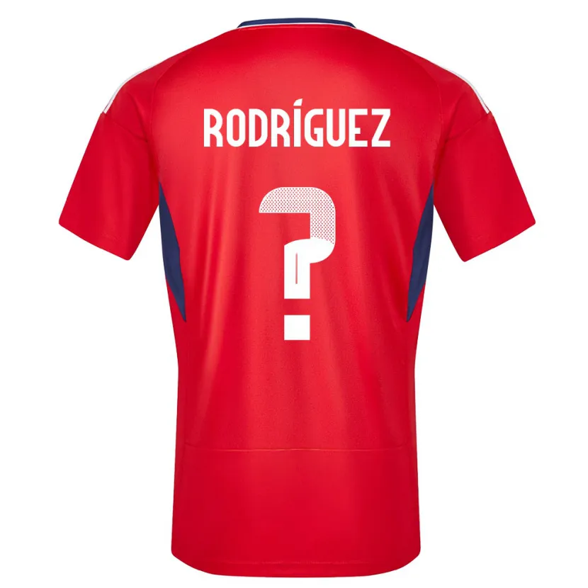 Danxen Hombre Camiseta Costa Rica Bradley Rodriguez #0 Rojo 1ª Equipación 24-26 La Camisa