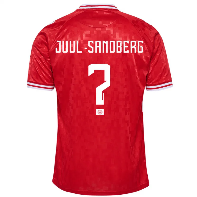 Danxen Hombre Camiseta Dinamarca Nikolaj Juul-Sandberg #0 Rojo 1ª Equipación 24-26 La Camisa