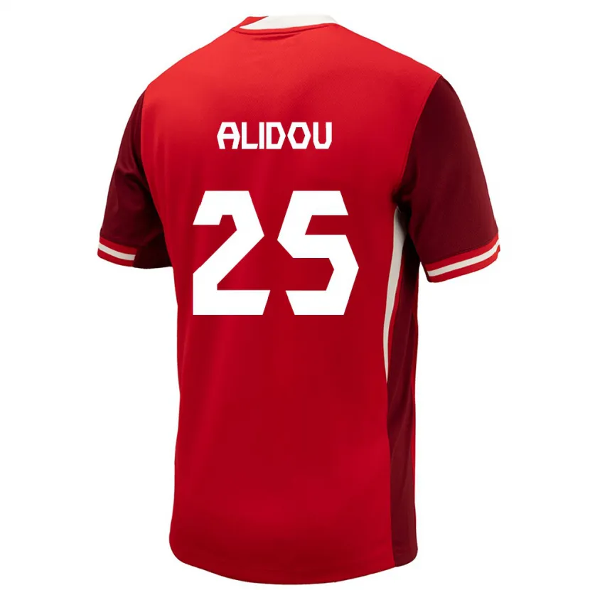 Danxen Hombre Camiseta Canadá Marie-Yasmine Alidou #25 Rojo 1ª Equipación 24-26 La Camisa