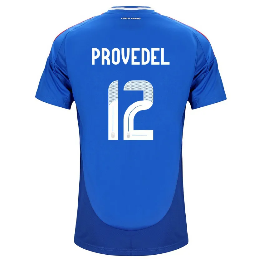 Danxen Hombre Camiseta Italia Ivan Provedel #12 Azul 1ª Equipación 24-26 La Camisa