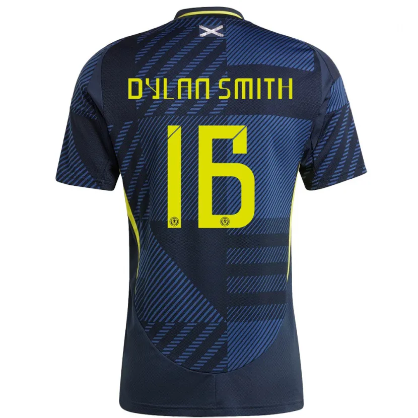 Danxen Hombre Camiseta Escocia Dylan Smith #16 Azul Oscuro 1ª Equipación 24-26 La Camisa