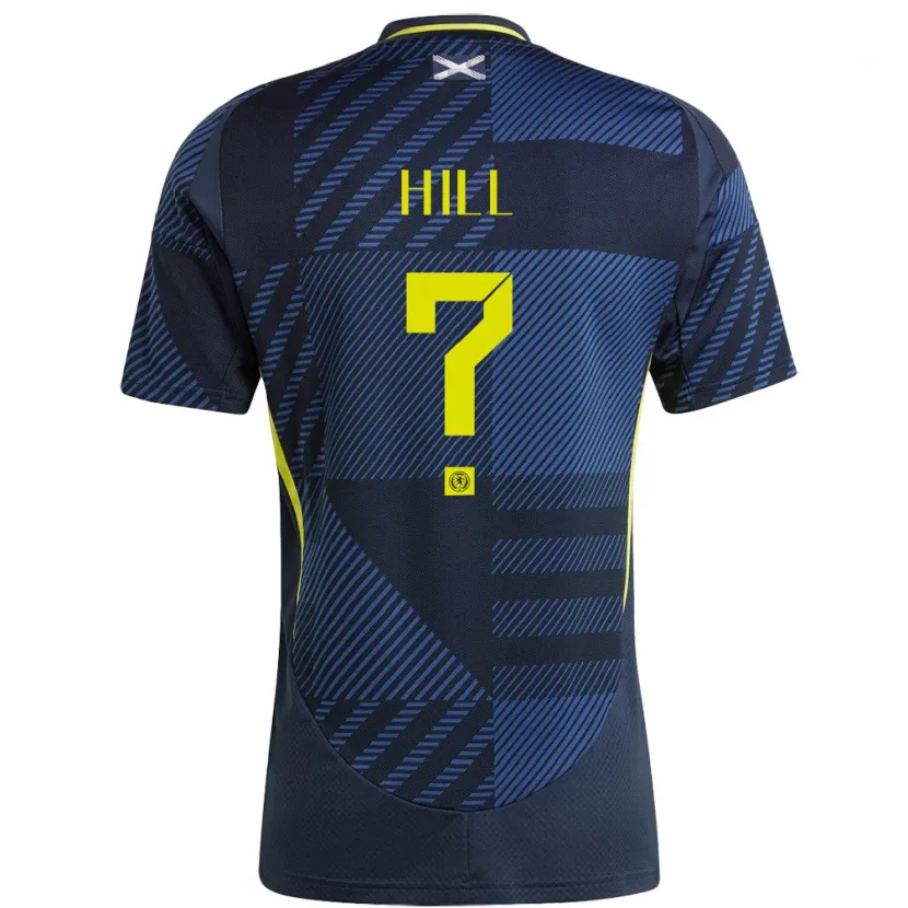 Danxen Hombre Camiseta Escocia Kathryn Hill #0 Azul Oscuro 1ª Equipación 24-26 La Camisa