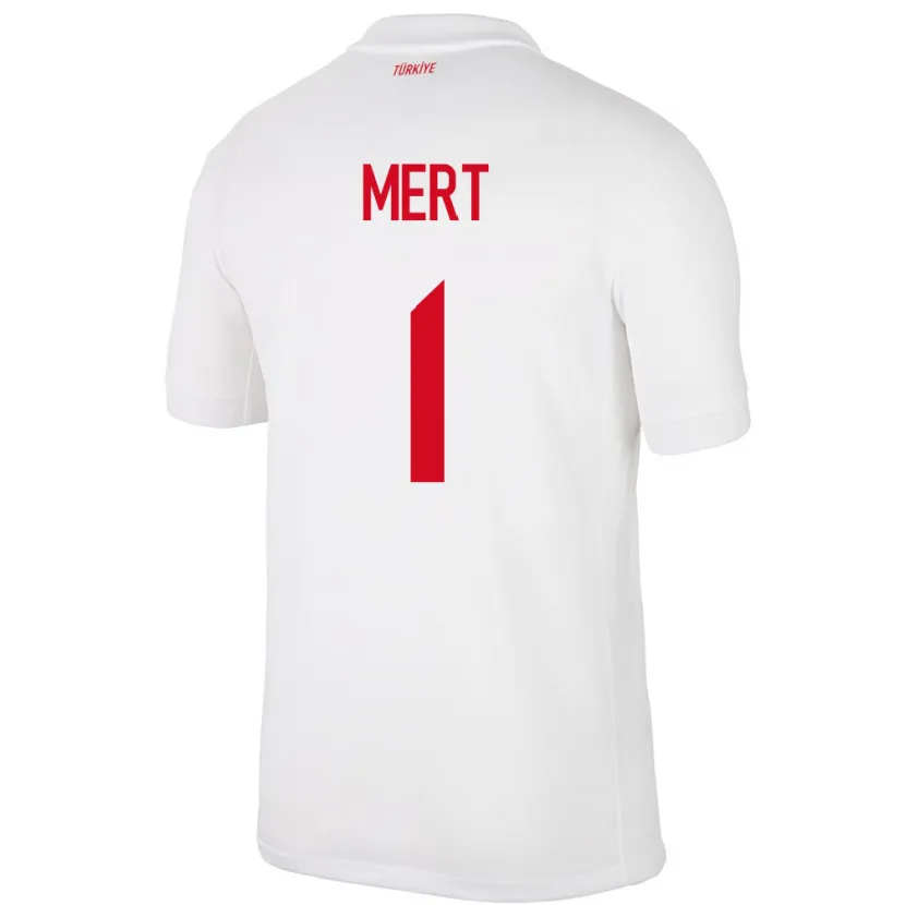 Danxen Hombre Camiseta Turquía Mert Günok #1 Blanco 1ª Equipación 24-26 La Camisa