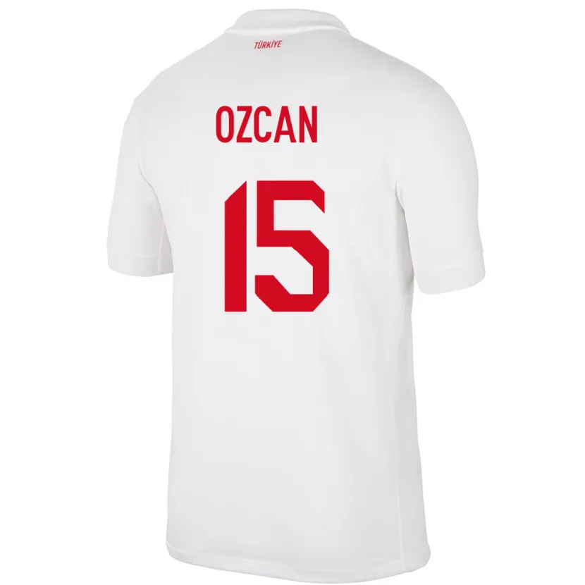 Danxen Hombre Camiseta Turquía Salih Özcan #15 Blanco 1ª Equipación 24-26 La Camisa