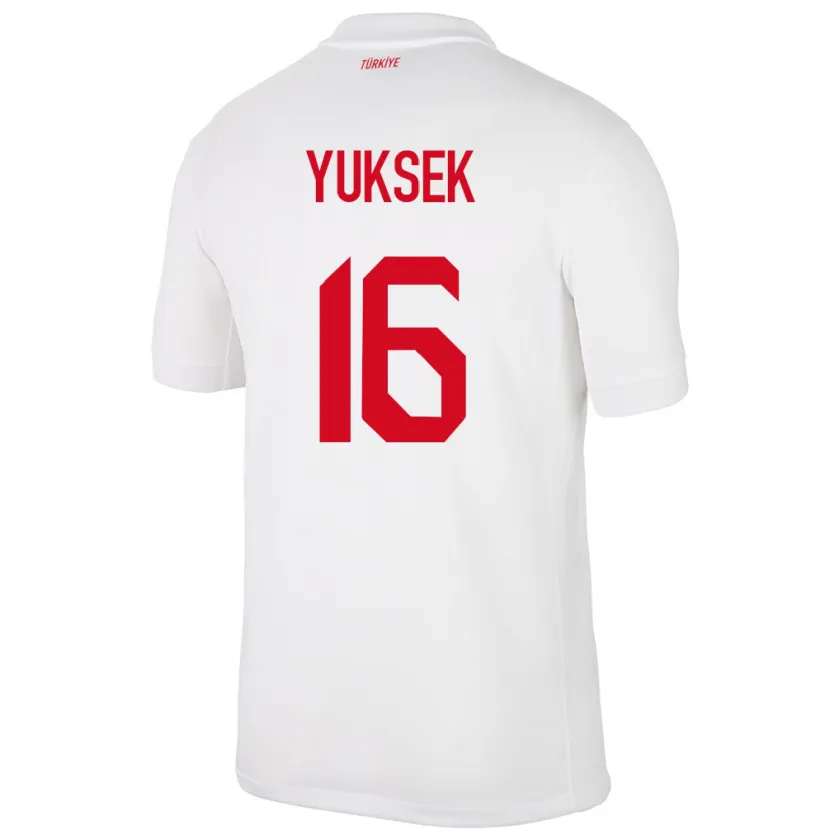 Danxen Hombre Camiseta Turquía İsmail Yüksek #16 Blanco 1ª Equipación 24-26 La Camisa