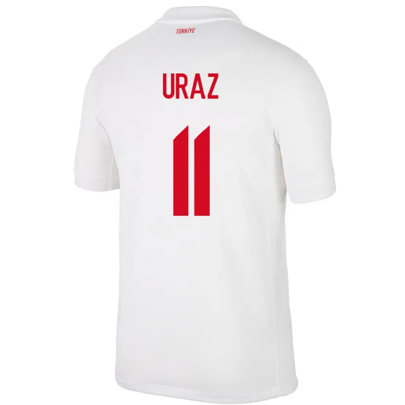 Danxen Hombre Camiseta Turquía Yağmur Uraz #11 Blanco 1ª Equipación 24-26 La Camisa