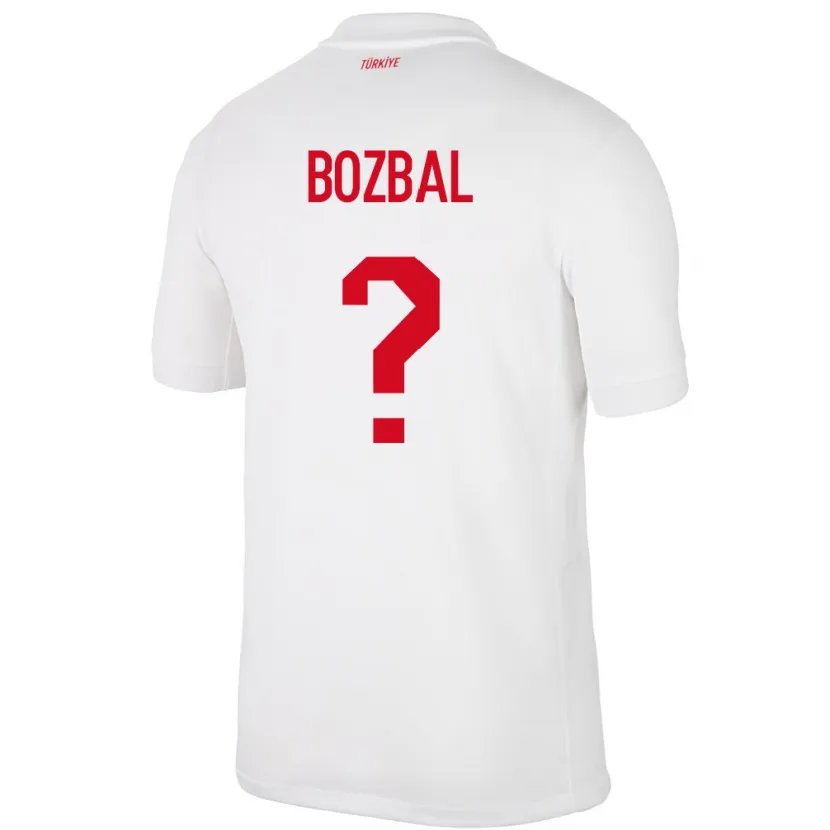 Danxen Hombre Camiseta Turquía Birsen Bozbal #0 Blanco 1ª Equipación 24-26 La Camisa