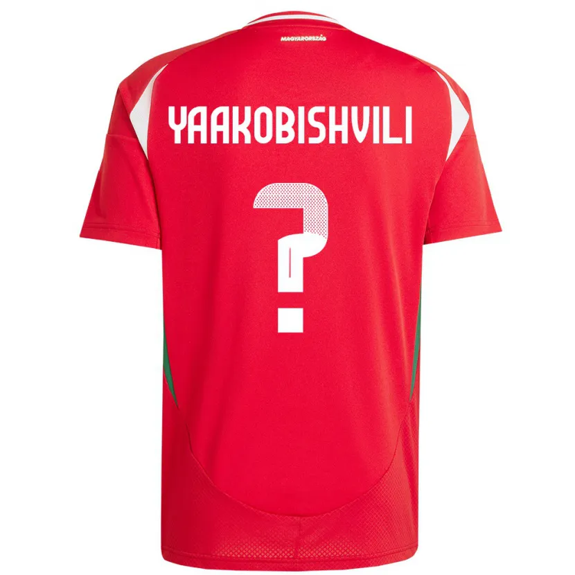 Danxen Hombre Camiseta Hungría Antal Yaakobishvili #0 Rojo 1ª Equipación 24-26 La Camisa