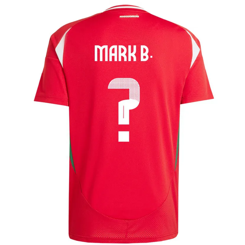 Danxen Hombre Camiseta Hungría Márk Balogh #0 Rojo 1ª Equipación 24-26 La Camisa