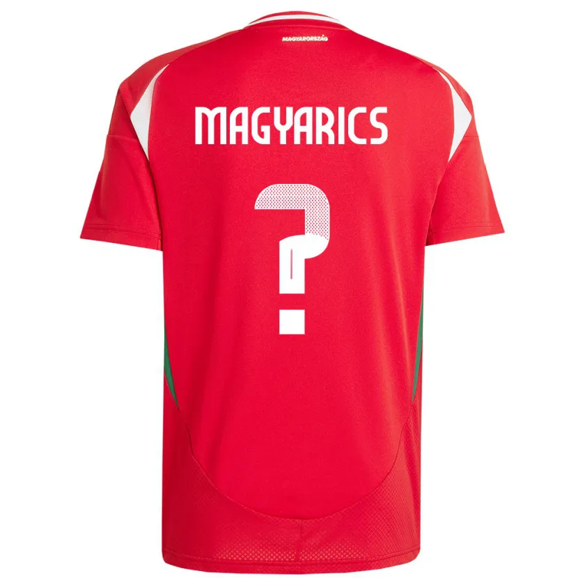 Danxen Hombre Camiseta Hungría Erik Magyarics #0 Rojo 1ª Equipación 24-26 La Camisa