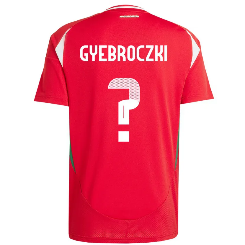 Danxen Hombre Camiseta Hungría Dávid Gyebróczki #0 Rojo 1ª Equipación 24-26 La Camisa
