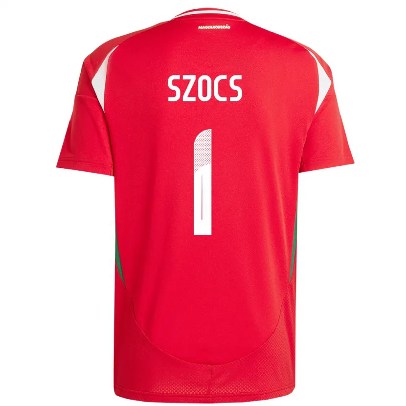 Danxen Hombre Camiseta Hungría Réka Szőcs #1 Rojo 1ª Equipación 24-26 La Camisa