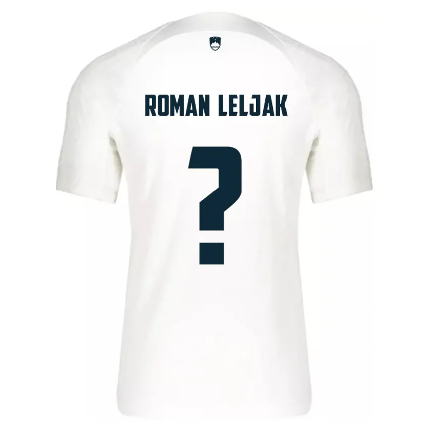 Danxen Hombre Camiseta Eslovenia Nejc Roman Leljak #0 Blanco 1ª Equipación 24-26 La Camisa