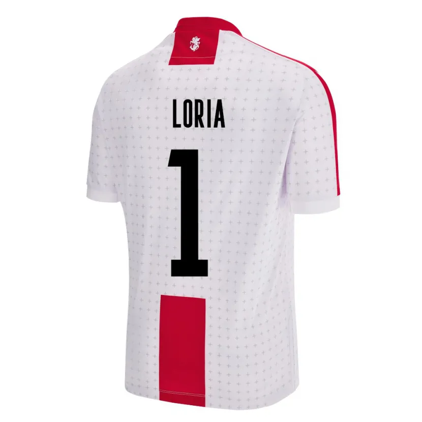 Danxen Hombre Camiseta Georgia Giorgi Loria #1 Blanco 1ª Equipación 24-26 La Camisa