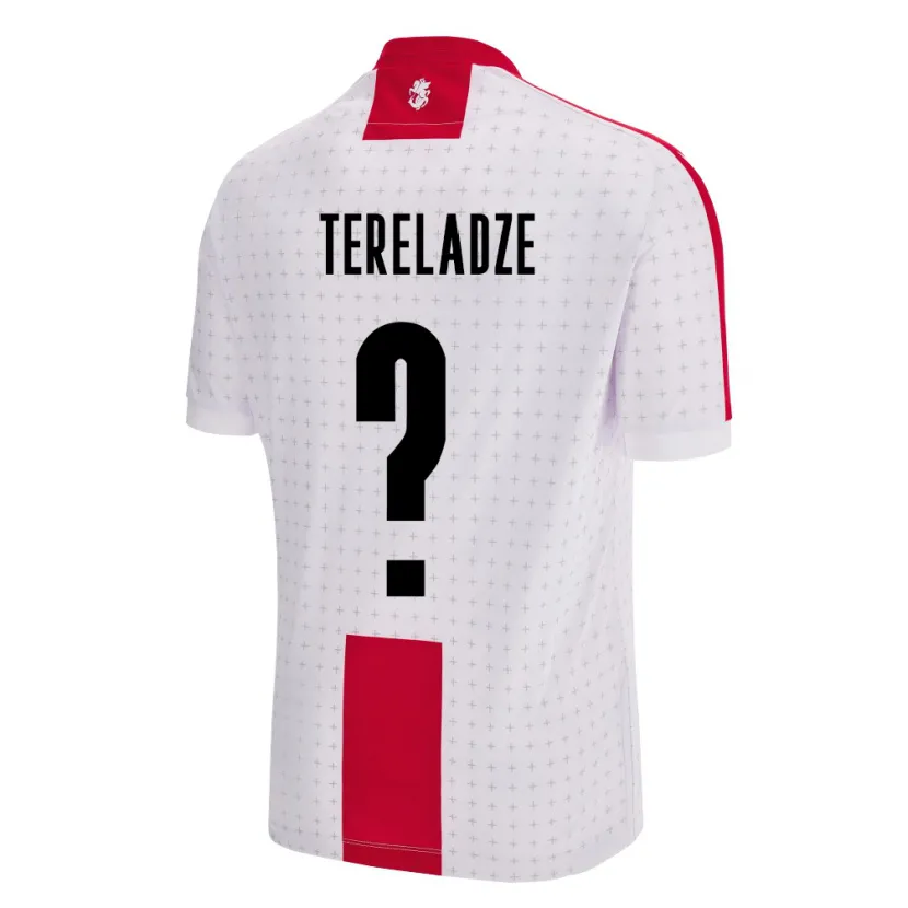 Danxen Hombre Camiseta Georgia Mate Tereladze #0 Blanco 1ª Equipación 24-26 La Camisa