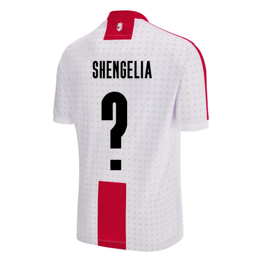 Danxen Hombre Camiseta Georgia Luka Shengelia #0 Blanco 1ª Equipación 24-26 La Camisa