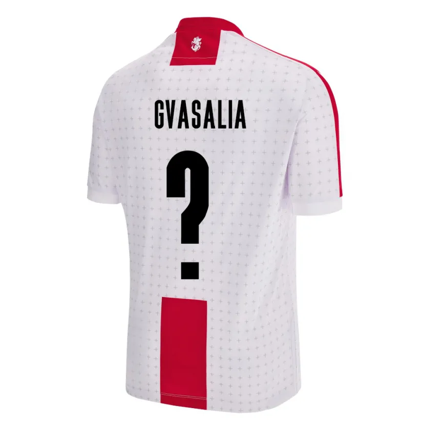 Danxen Hombre Camiseta Georgia Giorgi Gvasalia #0 Blanco 1ª Equipación 24-26 La Camisa