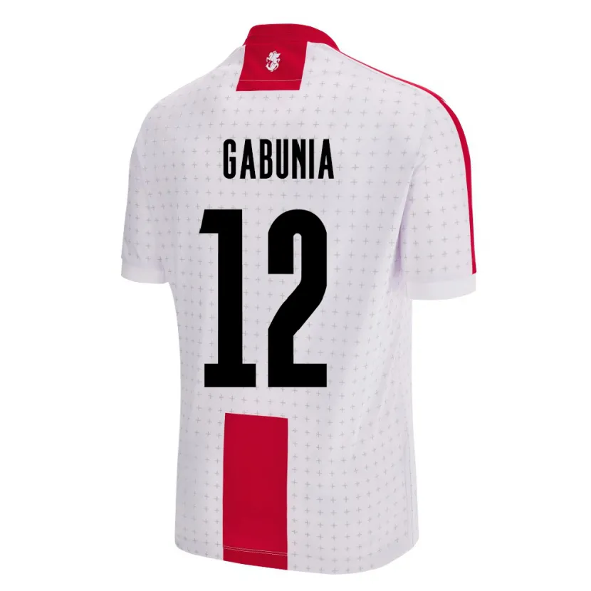 Danxen Hombre Camiseta Georgia Tatia Gabunia #12 Blanco 1ª Equipación 24-26 La Camisa